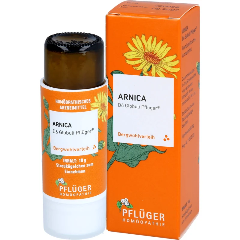 Pflüger Arnica D6 Globuli Dosierspender, 10 g Globuli