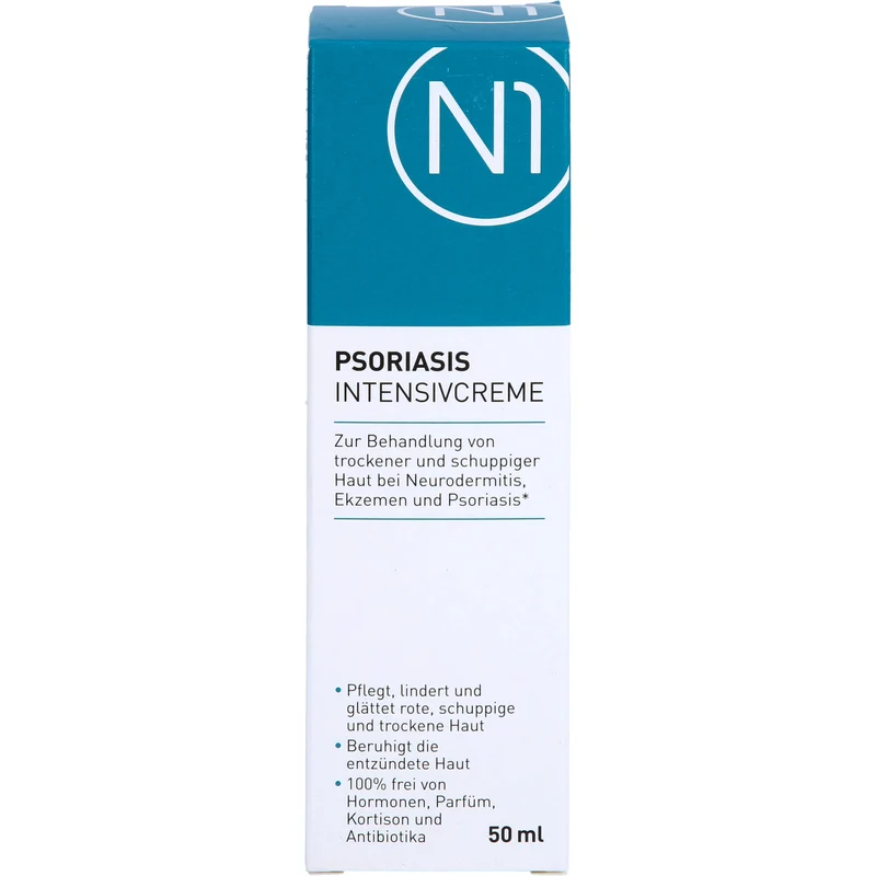 N1 Psoriasis & Neurodermitis Intensivcreme gegen trockene, gereizte & schuppige Haut, 50 ml Creme