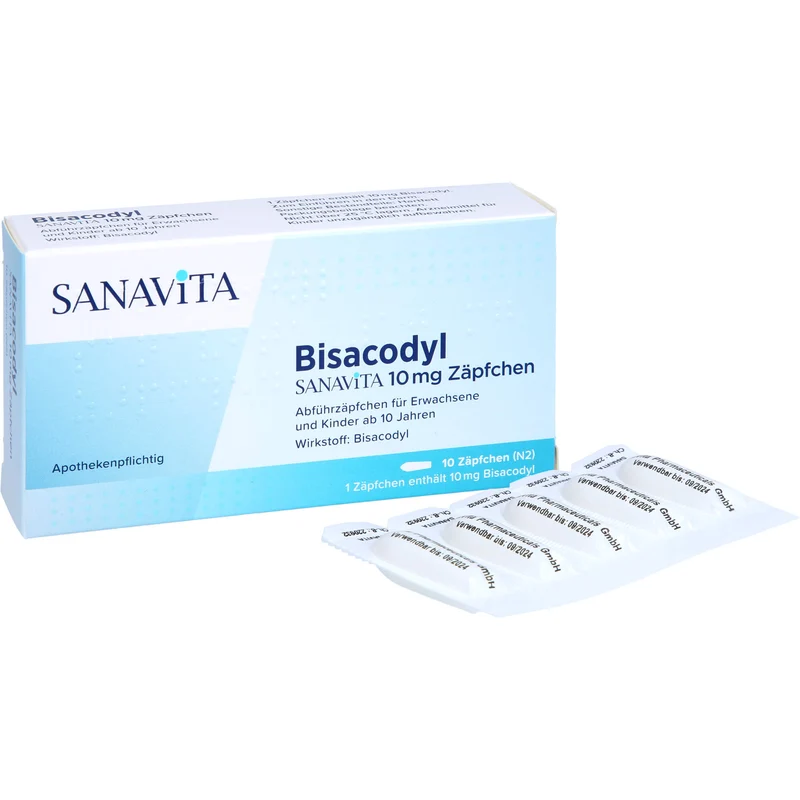 Bisacodyl Sanavita 10mg, 10 St SUP