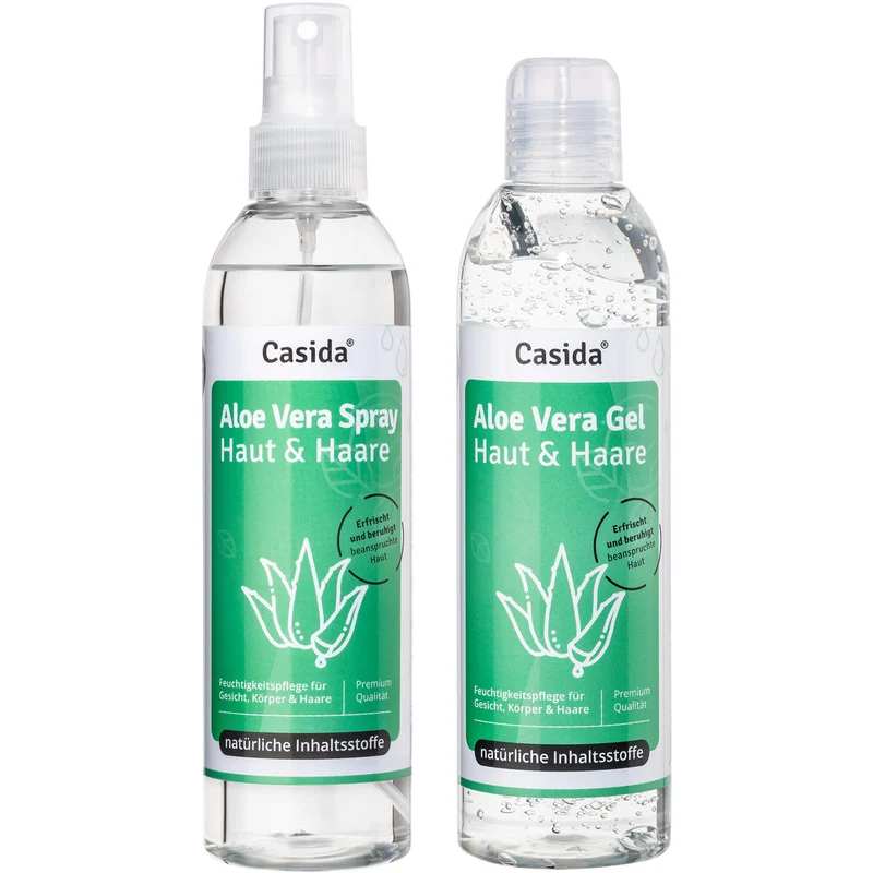 Aloe Vera Gel + Aloe Vera Spray Set, 2X200 ml