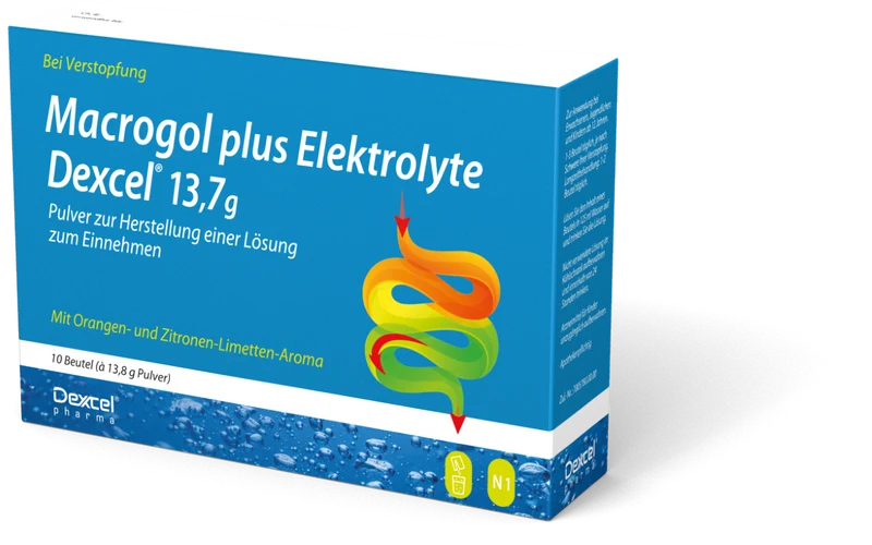 Macrogol Dexcel plus Elektrolyte bei Verstopfung, 10 St. Beutel