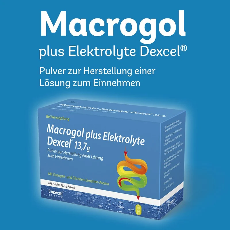 Macrogol Dexcel plus Elektrolyte bei Verstopfung, 10 St. Beutel