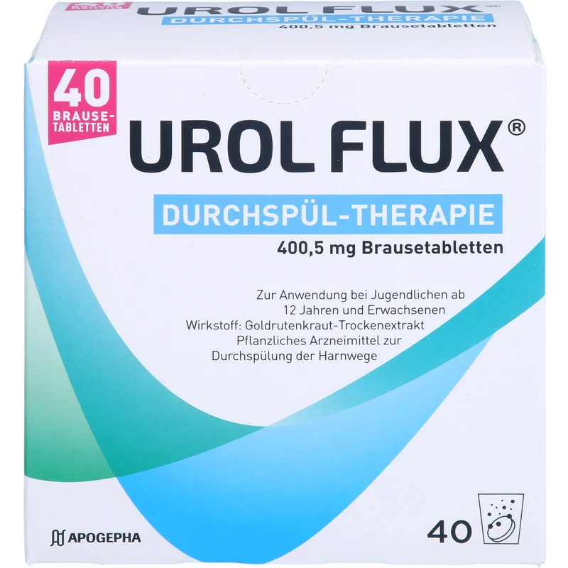 UROL FLUX Durchspül-Therapie 400,5 mg Brausetabletten, 40 St. Brausetabletten