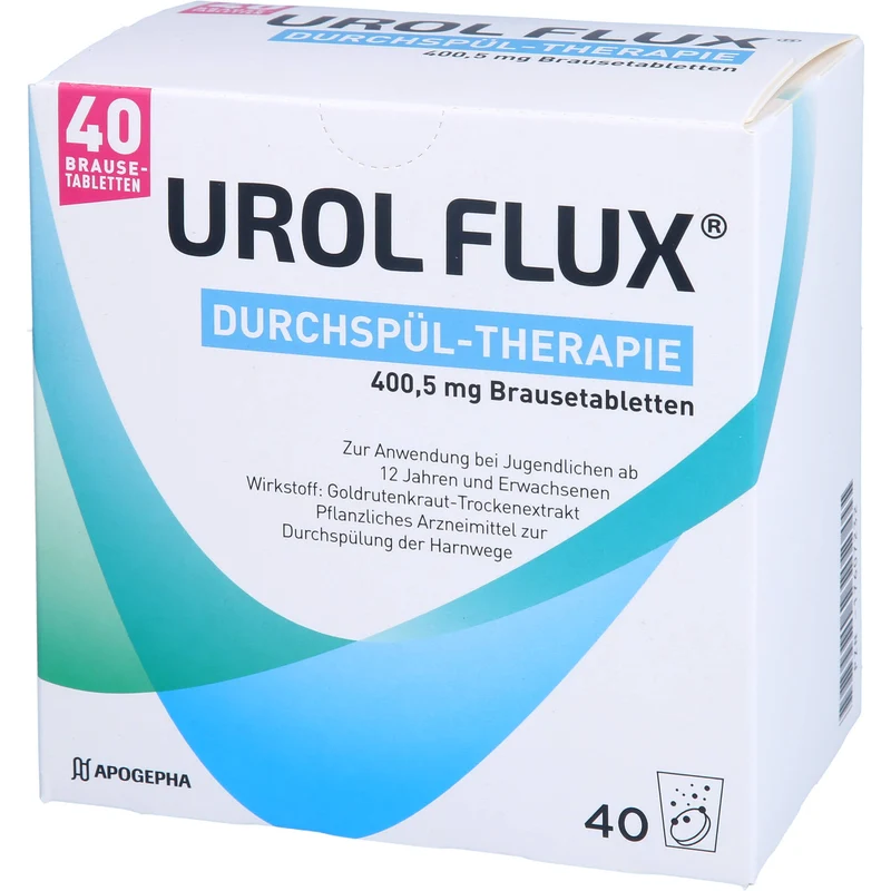 UROL FLUX Durchspül-Therapie 400,5 mg Brausetabletten, 40 St. Brausetabletten