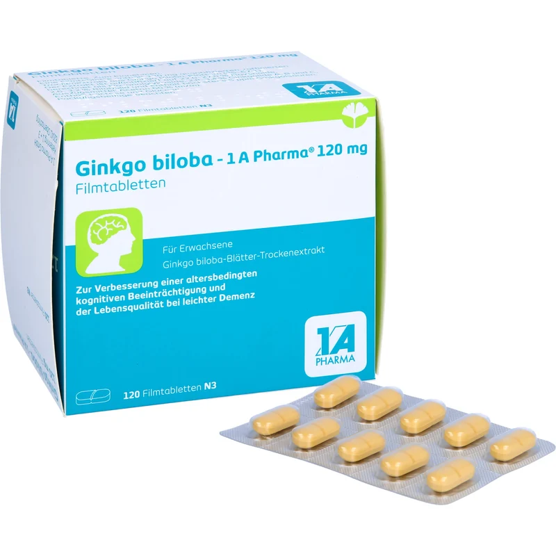 Ginkgo biloba - 1 A Pharma® 120 mg Filmtabletten, 120 St FTA