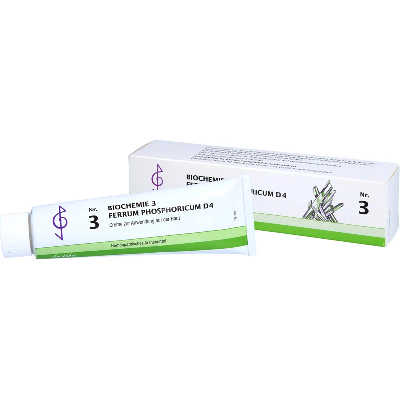 Bombastus Biochemie 3 Ferrum phosphoricum D4 Creme, 100 ml Creme