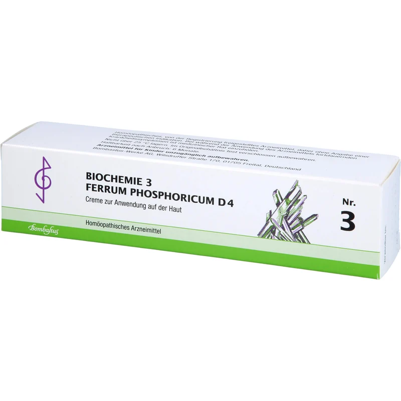 Bombastus Biochemie 3 Ferrum phosphoricum D4 Creme, 100 ml Creme