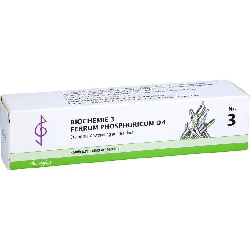 Bombastus Biochemie 3 Ferrum phosphoricum D4 Creme, 100 ml Creme