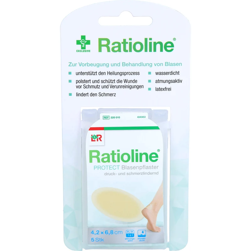 Ratioline Protect Blasenpflaster 4,2x6,8 cm, 5 St PFL