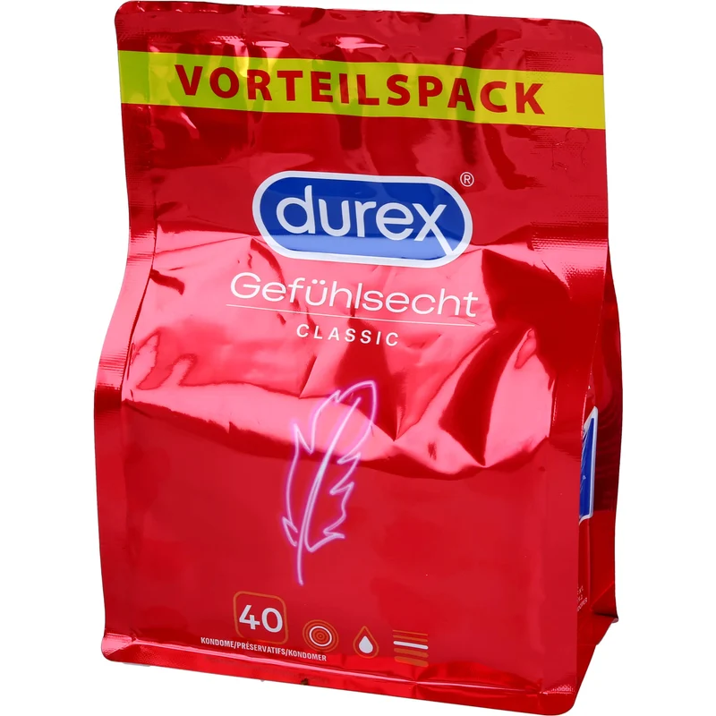 Durex Gefühlsecht hauchzarte Kondome, 40 St KOD