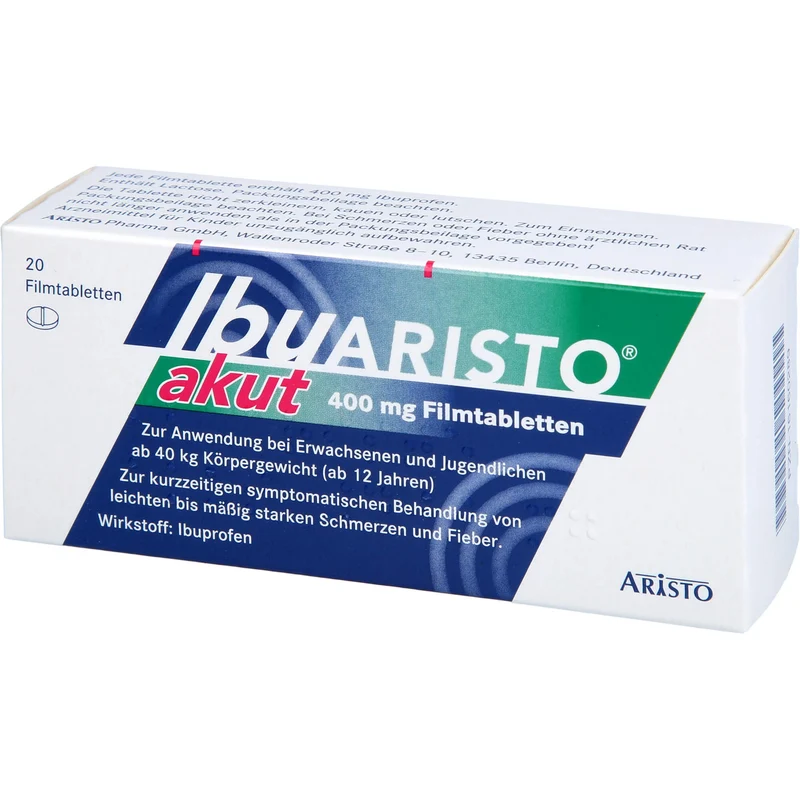 IbuARISTO akut 400 mg Filmtabletten, 20 St. Tabletten