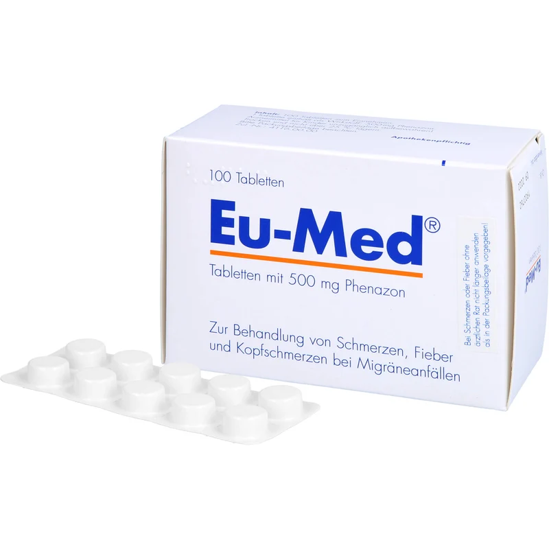 Eu-Med Tabletten bei Schmerzen und Migräne, 100 St. Tabletten