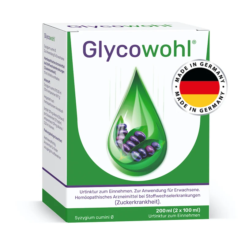 GLYCOWOHL Herbal Drops for Diabetes and Blood Sugar Control, 200 ml Lösung