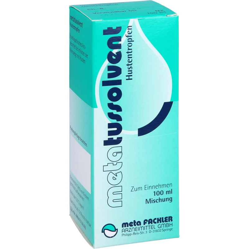 Metatussolvent Hustentropfen bei Infekten der oberen Atemwege mit Husten, 100 ml Lösung