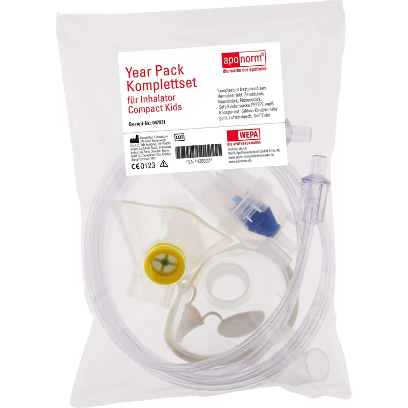 Aponorm Inhalationsgerät Compact Kids Year Pack Komplettset, 1 St. Gerät