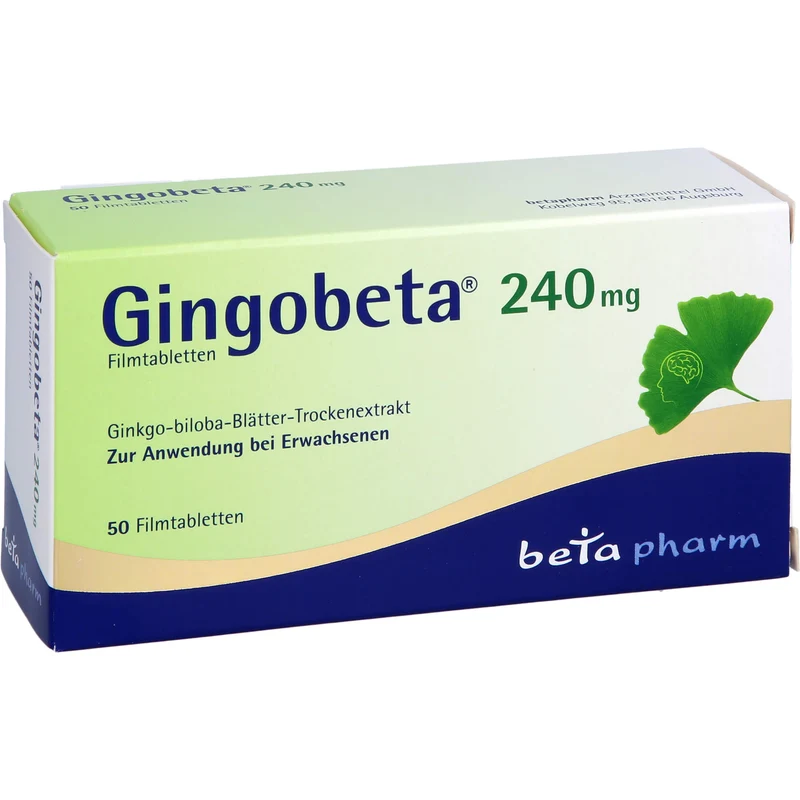 Gingobeta 240 mg Filmtabletten bei leichter Demenz, 50 St. Tabletten