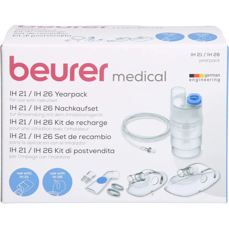 Beurer IH 21 / IH 25 / IH 26 Zubehörset zur Anwendung mit dem Inhalationsgerät, 1 St. Zubehör