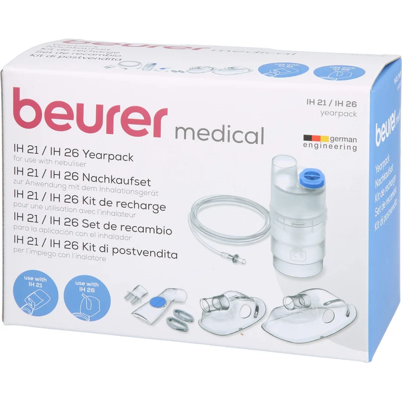 Beurer IH 21 / IH 25 / IH 26 Zubehörset zur Anwendung mit dem Inhalationsgerät, 1 St. Zubehör