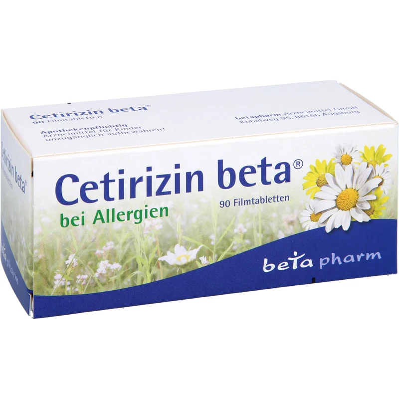 Cetirizin beta Filmtabletten bei Allergien, 90 St. Tabletten