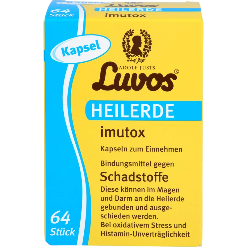 Luvos Heilerde Imutox Kapseln bindet Schadstoffe, 64 St. Kapseln