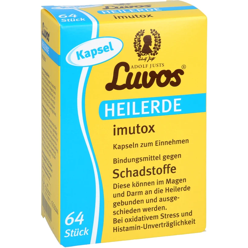 Luvos Heilerde Imutox Kapseln bindet Schadstoffe, 64 St. Kapseln